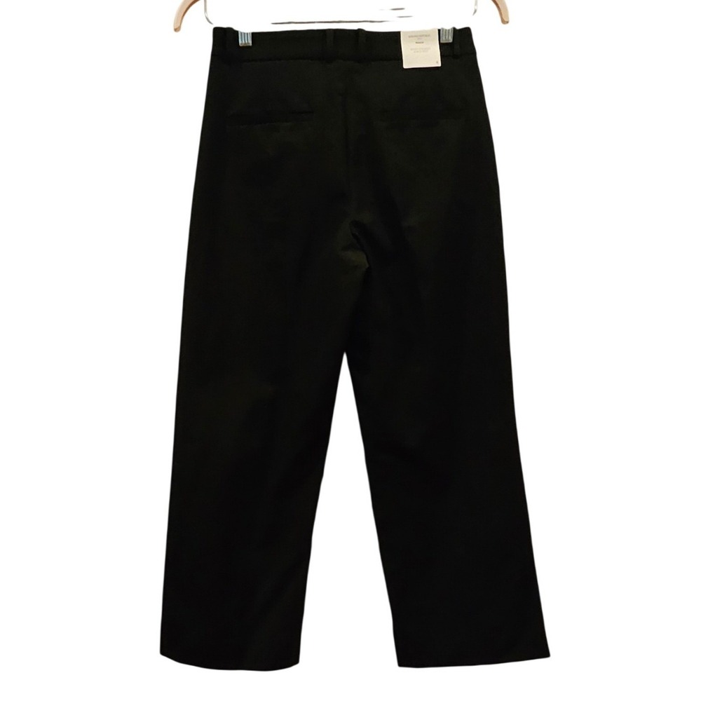 Banana Republic Sloan Straight Ankle Pant Black High Rise Size 4 New - Picture 2 of 5